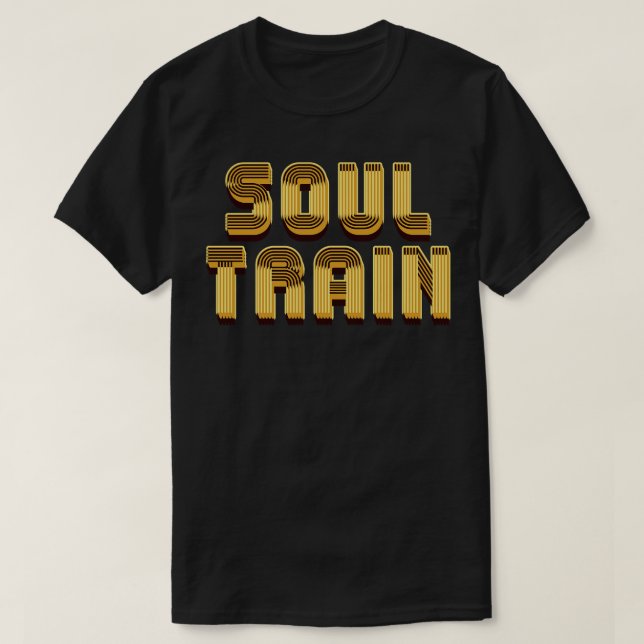 Camiseta Soul Train Dark Gold Text (Diseño del anverso)