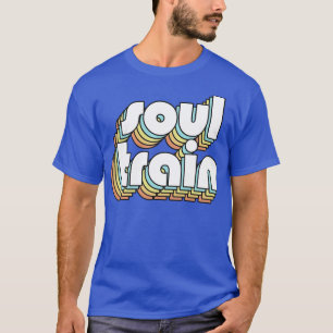 Camiseta Soul Train Retro Estilo de tipografía arcoiris osc