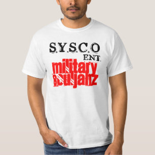 CAMISETA SOULJAHZ, S.Y.S.C.O, MILITARES, ENT.