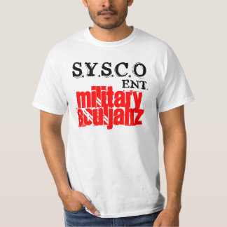 CAMISETA SOULJAHZ, S.Y.S.C.O, MILITARES, ENT.
