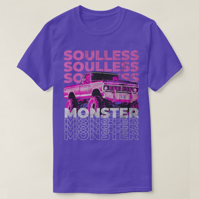 Camiseta Soulless Monster Truck Vaporwave Aesthetic  (Diseño del anverso)