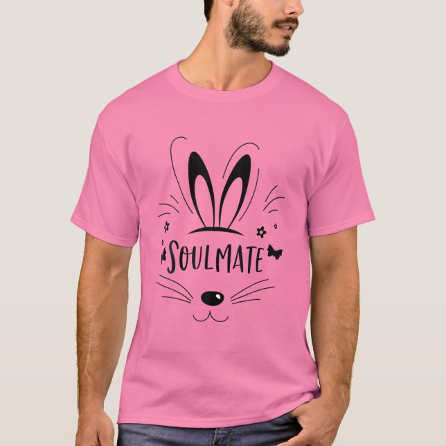 Camiseta Soulmate Bunny Mating Familia Easter Fiesta D (Anverso)