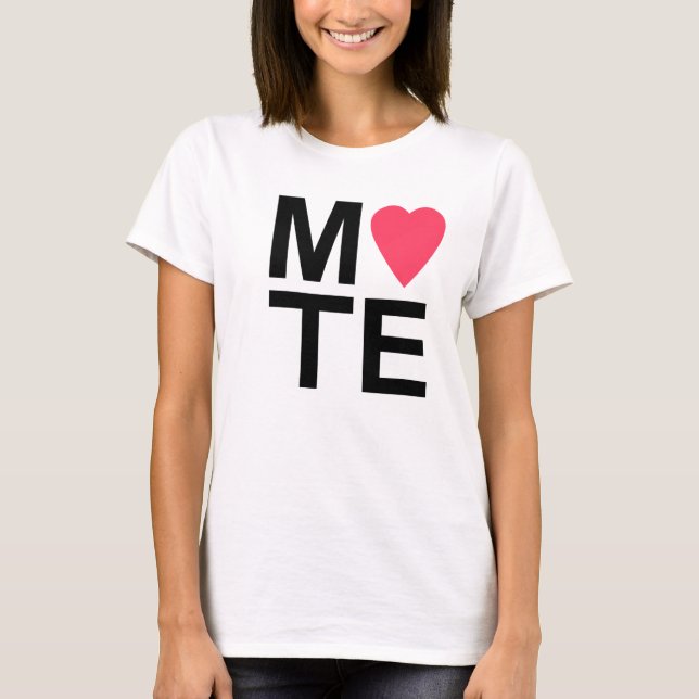 Camiseta Soulmate MATE Couple Shirt (Anverso)