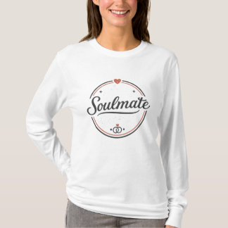 Camiseta Soulmate Retro Love Minimal(Light) Couple Matching