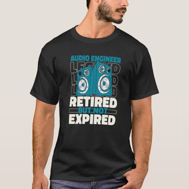 Camiseta Sound Engineer Retired Studio  Producer Audio Engi (Anverso)