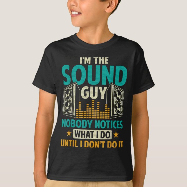Camiseta Sound Engineer Tech Husband Dad Funny Dj Disc Jock (Anverso)