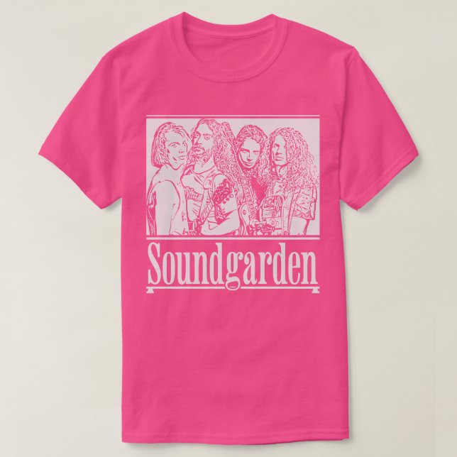 Camiseta Soundgarden 90 retro White (Diseño del anverso)