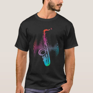 Camiseta Soundwave Saxophonist Jazz Instrumento musical Sax