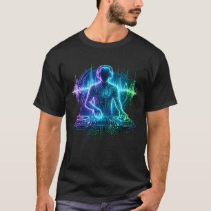 Camiseta Soundwave Syndicate DJ Neon Futurista