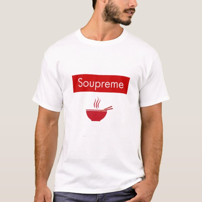 Camiseta Soupreme, camisa de amante de los fideos, (Anverso)