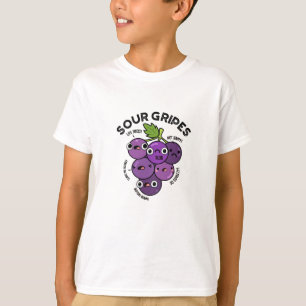 Camiseta Sour Gripes Funny Pun de uva de fruta