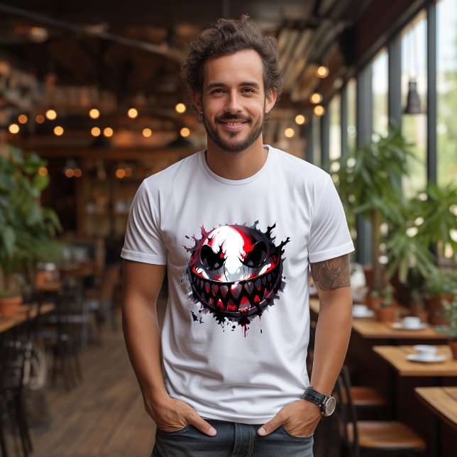 Camiseta Sourire sinistre éclaboussé d'encre (Subido por el creador)
