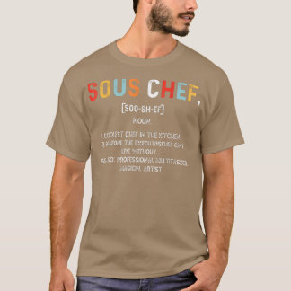Camiseta Sous Chef Definition Funny Cooking Cook Citas