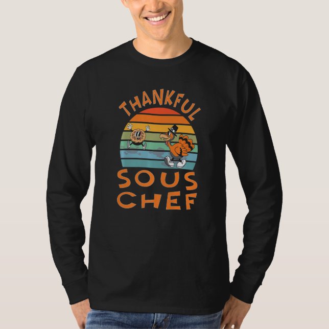 Camiseta Sous Chef Job  Thanksgiving (Anverso)