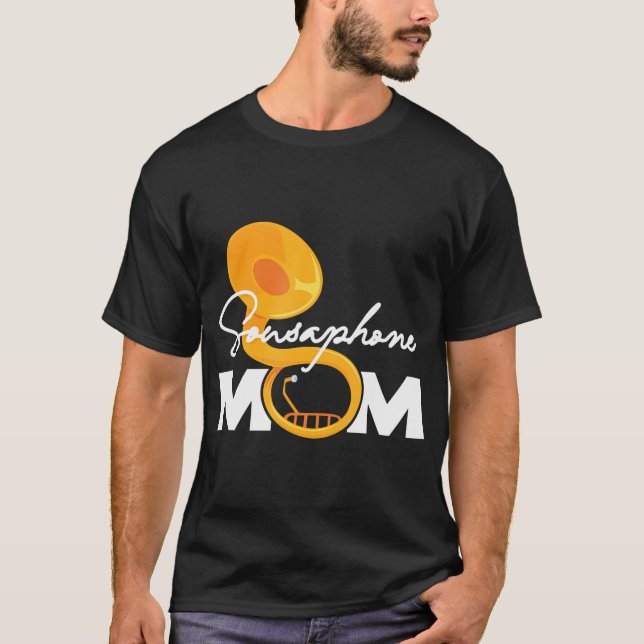 Camiseta Sousaphone Mamá Marchando Banda Instrumento Musica (Anverso)