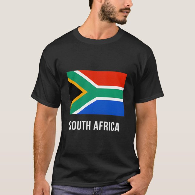 Camiseta South Africa Flag South African (Anverso)