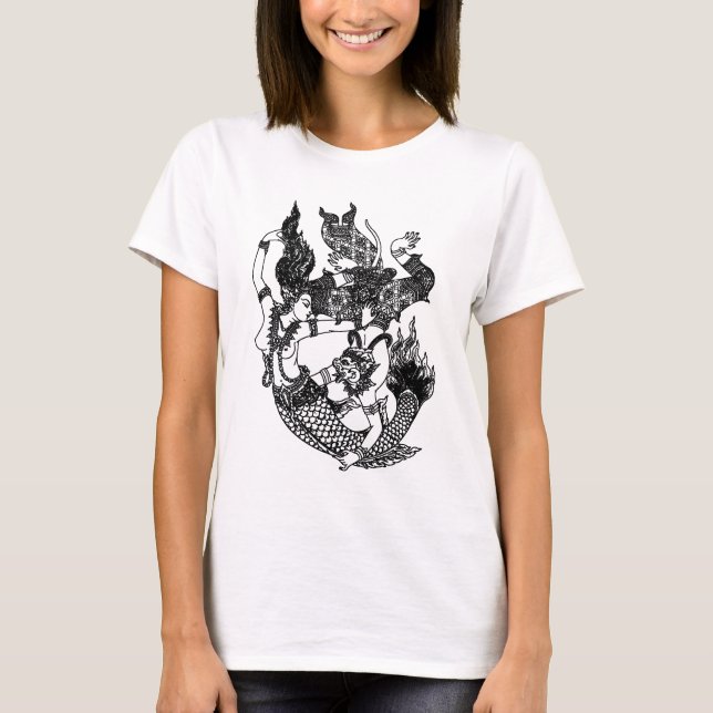 CAMISETA SOUTH ASIAN ART GOD MERMAID (Anverso)
