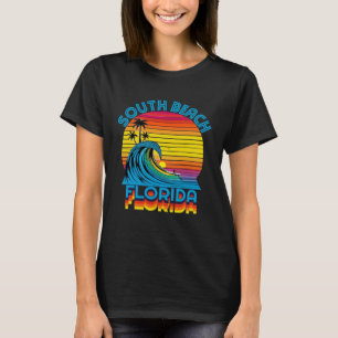 Camiseta South Beach Florida Retro Throwback Surf & Beach S