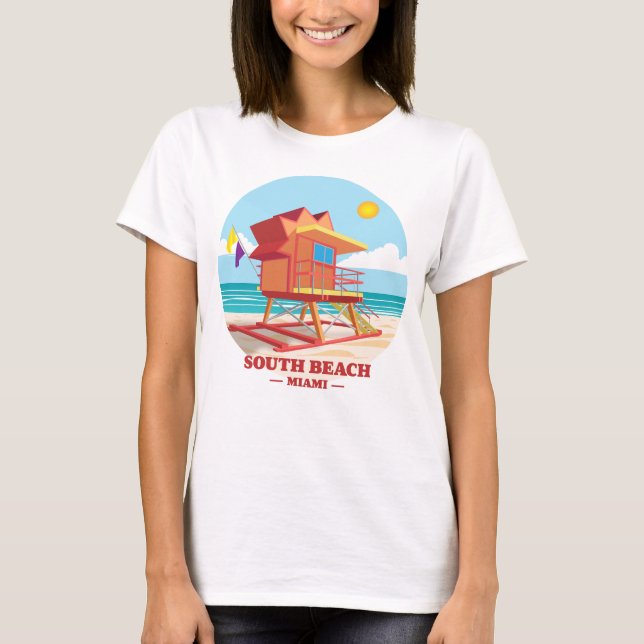 Camiseta South Beach Miami Florida (Anverso)