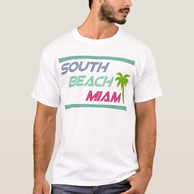 Camiseta South Beach Miami por el Personalizado estadounide (Anverso)