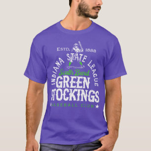 Camiseta South Bend Green Stockings Baseball