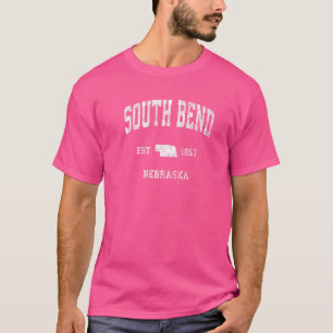 Camiseta South Bend Nebraska Ne Deporte Atlético Vintage