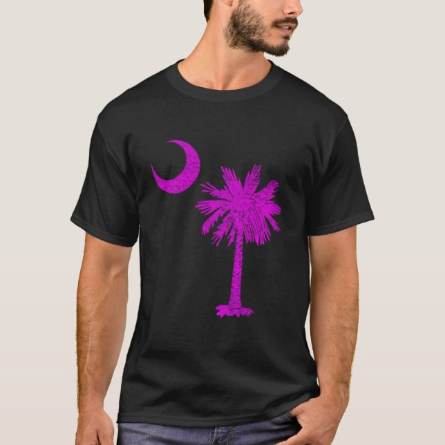 Camiseta South Carolina State Flag Palmetto Tree Crescent M (Anverso)