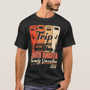 Camiseta South Dakota Family Vacation RV Road Trip Mountain