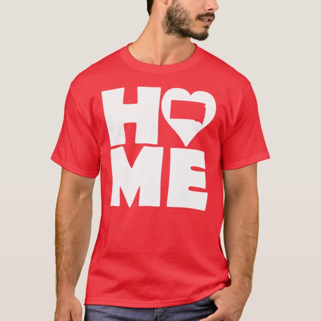 Camiseta South Dakota Home Heart State Tees (Anverso)
