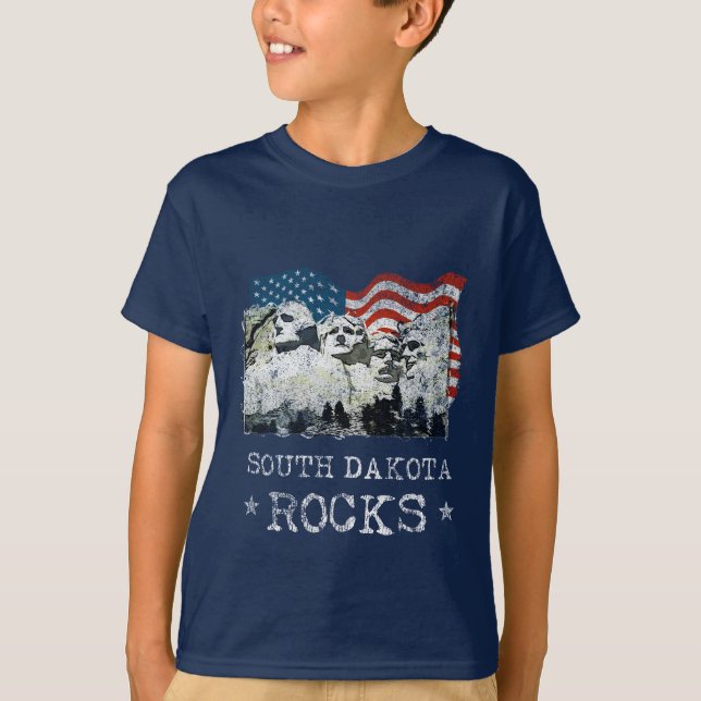 Camiseta South Dakota recuerdo veneno Mt. Rushmore (Anverso)