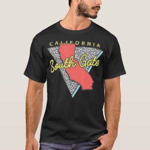 Camiseta South Gate California Retro Triangle CA City