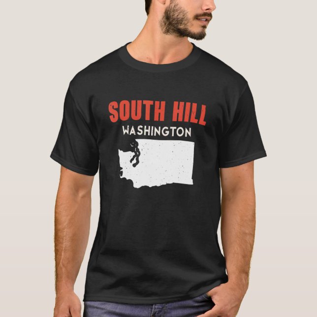 Camiseta South Hill Washington USA State America Travel (Anverso)