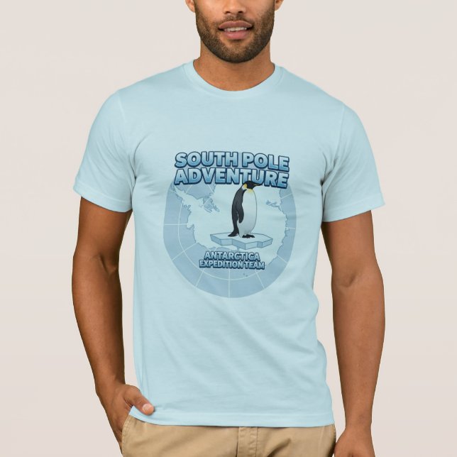 Camiseta South Pole Adventure Antarctica Expedition Team (Anverso)