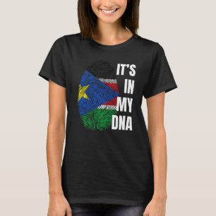 Camiseta South Sudan Flag Dna Fingerprint Black History Mon