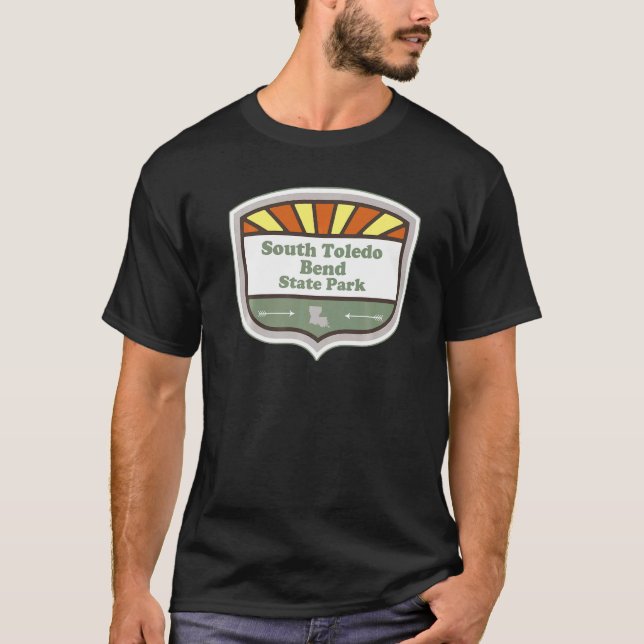 Camiseta South Toledo Bend Parque Estatal Louisiana La Badg (Anverso)