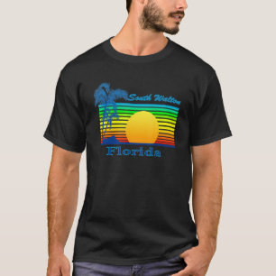 Camiseta South Walton Florida Retro Tropical Beach Sunset