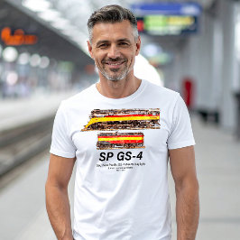 Camiseta Southern Pacific GS-4 Daylight Steam Locomotive