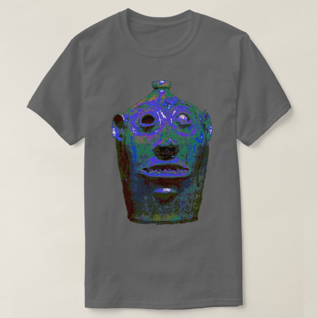 Camiseta Southern Pottery Stoneware Face Jug (Diseño del anverso)