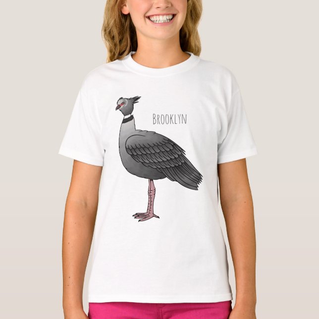 Camiseta Southern screamer bird cartoon illustration (Anverso)