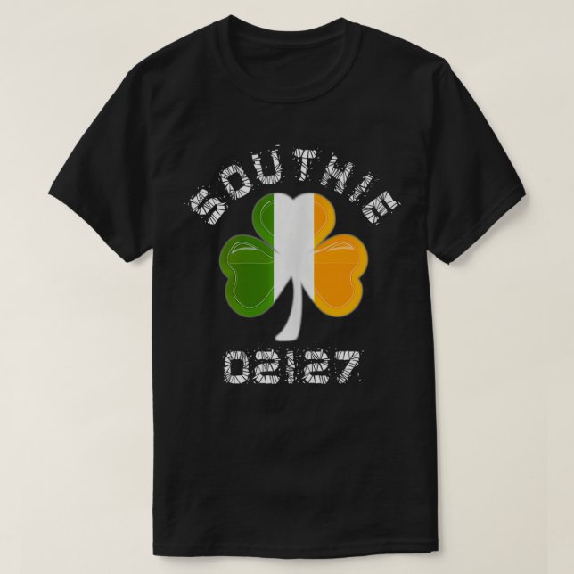 Camiseta Southie Irish 02127 (Diseño del anverso)