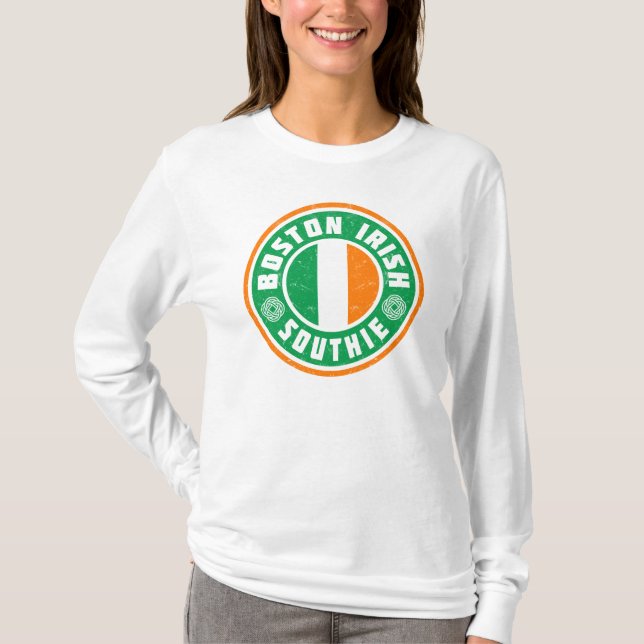 Camiseta Southie irlandés de Boston (Anverso)