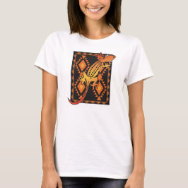 Camiseta Southwestern inspired lizard design