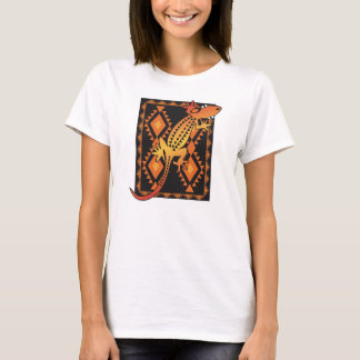 Camiseta Southwestern inspired lizard design
