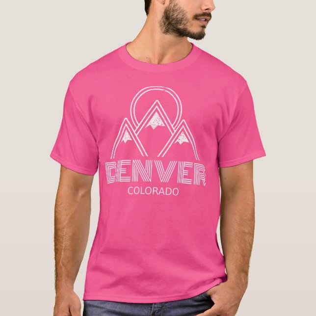 Camiseta Souveni de Senderismo por las montañas Denver Colo (Anverso)
