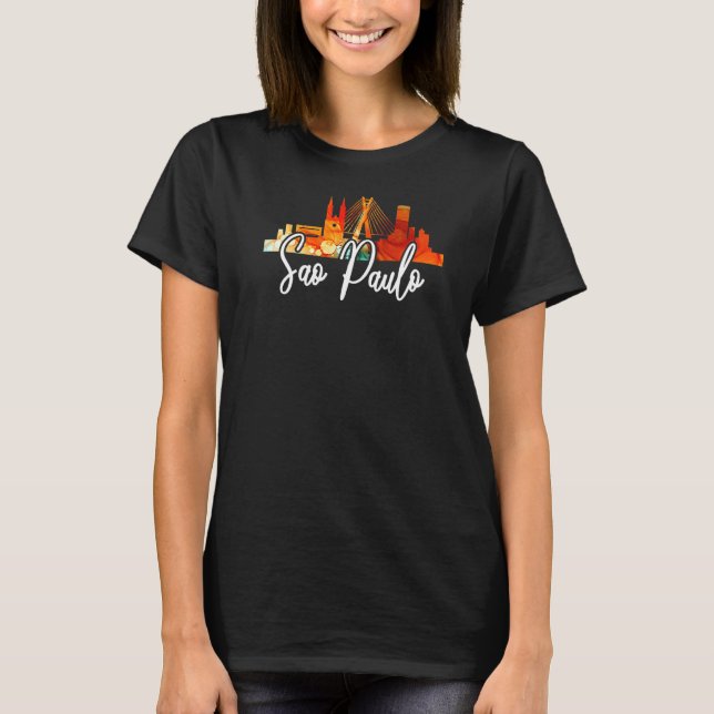 Camiseta Souvenir brasileño de Sao Paulo (Anverso)