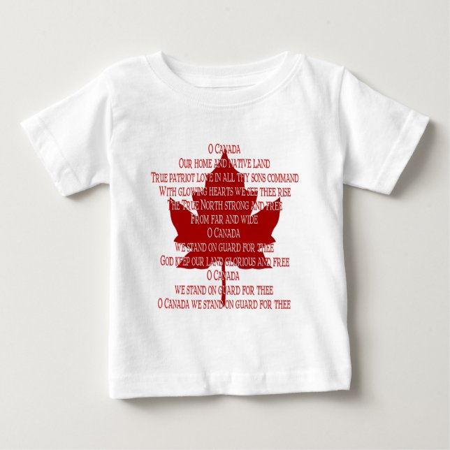 Camiseta Souvenir Canada Tee de Baby Anthem para C (Anverso)