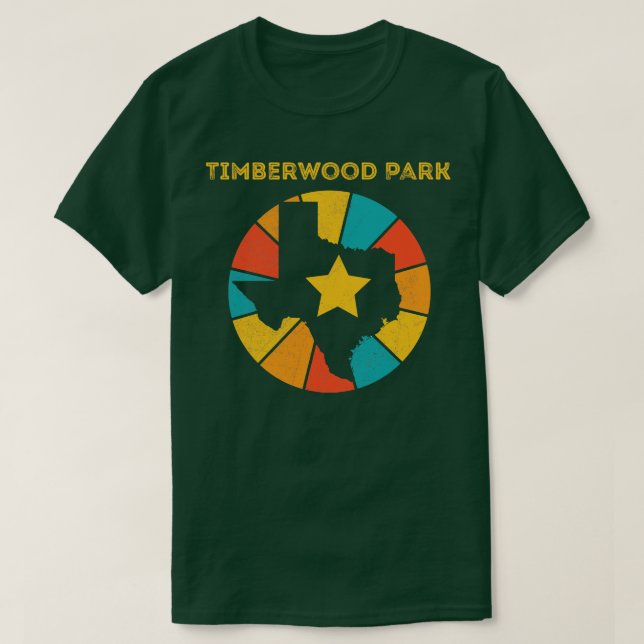 Camiseta Souvenir con problemas de la época de la madera de (Diseño del anverso)