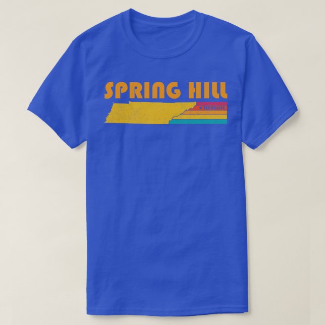 Camiseta Souvenir con problemas de la vendimia Spring Hill  (Diseño del anverso)
