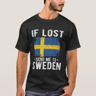 Camiseta Souvenir De Bandera De Suecia - Si Se Perdió, Enví