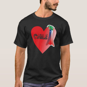 Camiseta souvenir de Chile para hombres mujeres